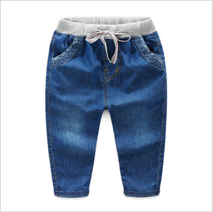 Soft skinny jeans for boys Tencel pants Kids mosquito pants