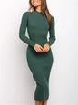 New Style Women's Suits Sweater Dresses Solid Color Backless Bow Tight Fitting (CJ)