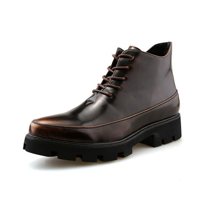 Casual platform shoes Leather shoes Business