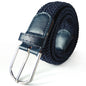 Unisex braided elastic belt stretch belt canvas belt student belt