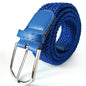 Unisex braided elastic belt stretch belt canvas belt student belt