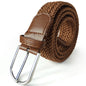 Unisex braided elastic belt stretch belt canvas belt student belt