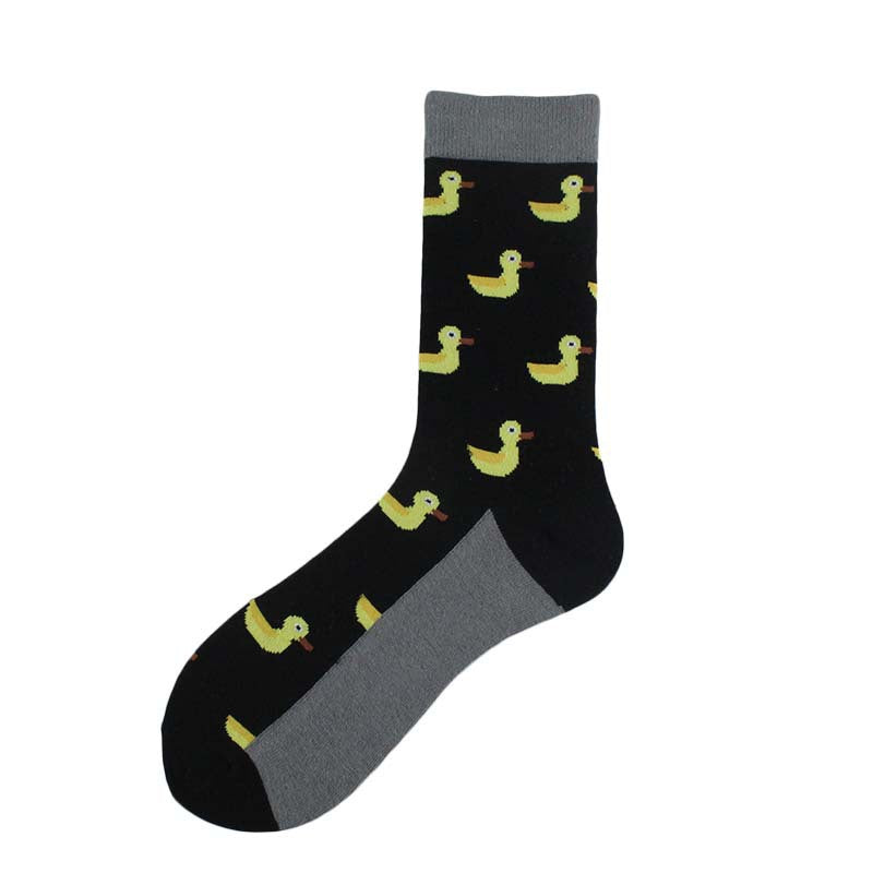 Jacquard-Röhrensocken Cartoon-Fuchs-Pinguin