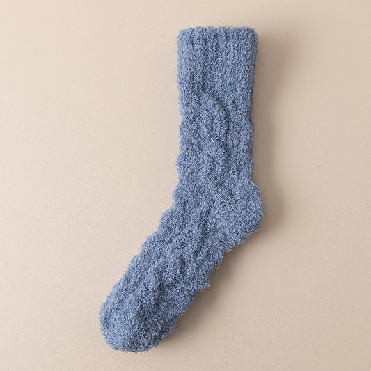 Winter Warme Fuzzy Coral Fleece Socken Frauen Männer Samt Verdickt Zuhause Schlafende Bodens ocken