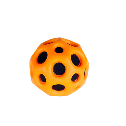 Hole ball soft bouncy ball anti-fall moon shape porous bouncy ball children's toy for indoor and outdoor ergonomic design