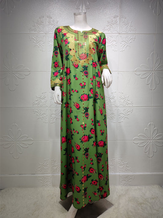 Middle west women Dubai Abaya Muslim women dress