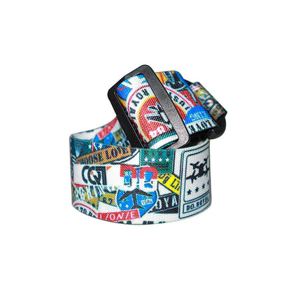 Glasses graffiti colored headband fastening strap