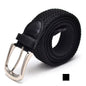 Unisex braided elastic belt stretch belt canvas belt student belt