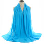70x180cmMonochrome Perle Chiffon Hijab Schal