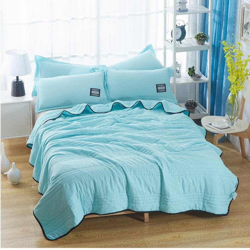 Cooling Blankets Pure Color Summer Blanket Solid Color Summer Cooling Blanket Compressible Air Conditioning Blanket Quilt