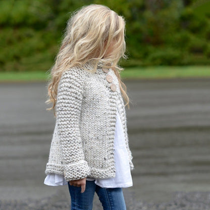 Girls cardigan sweater coat