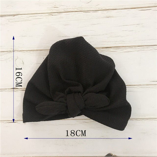 Knoten Schleife Baby Stirnbänder Kleinkind Kopftücher 6m-18m Baby Turban