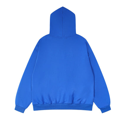 Street Klein Blue Print Hoodie for Men