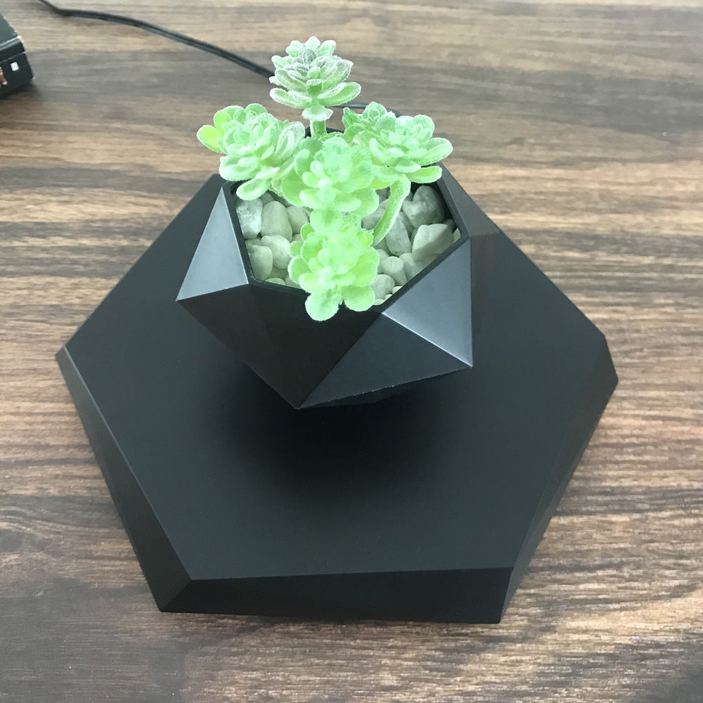 Schwimmender Magnetschwebe-Blumentopf Bonsai-Luftpflanzentopf Pflanzgefäß für Zuhause Büro Schreibtisch Dekoration kreatives Geschenk