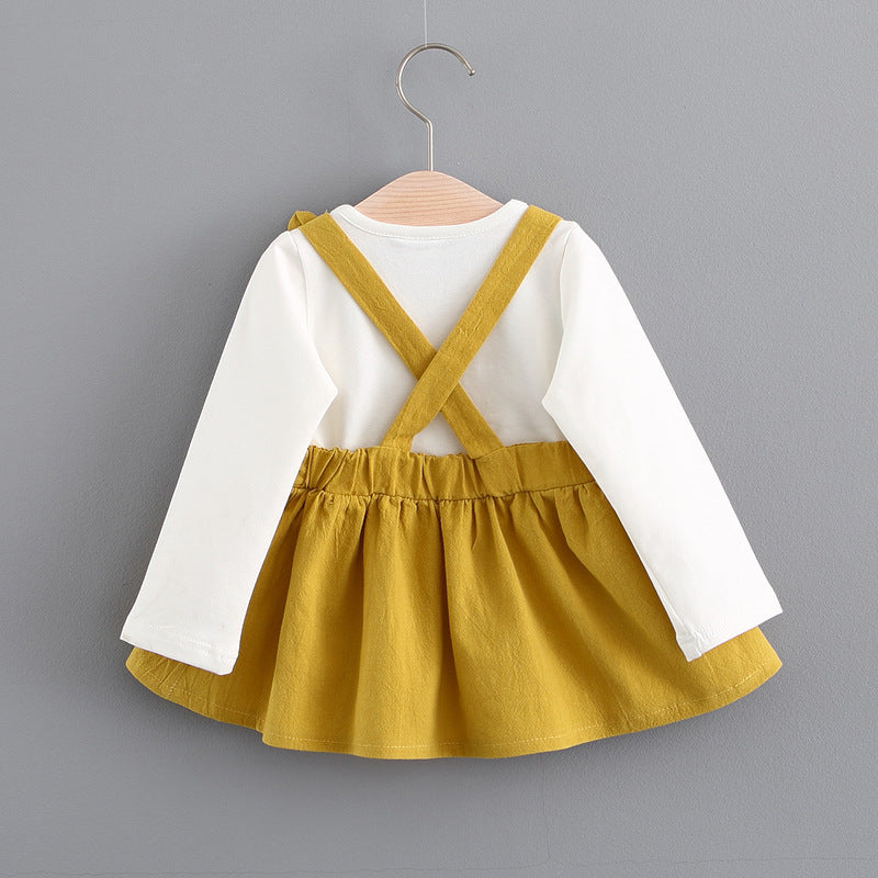 herbst neue Koreanische kinder kleidung, mädchen niedlichen kaninchen kleid, baby baby prinzessin kleid 916