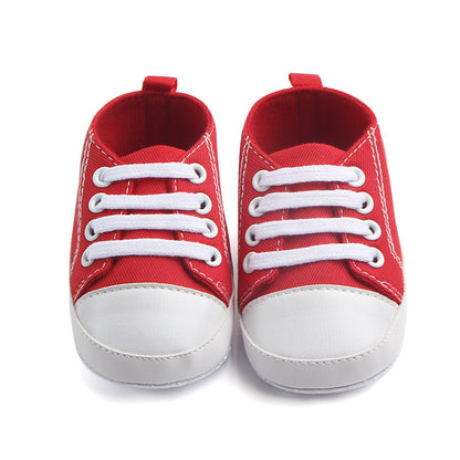 Canvas Classic Sport Sneakers Baby Boys Girls First Walkers Shoes Toddler Infant Soft Sole Anti-slip Baby Shoes