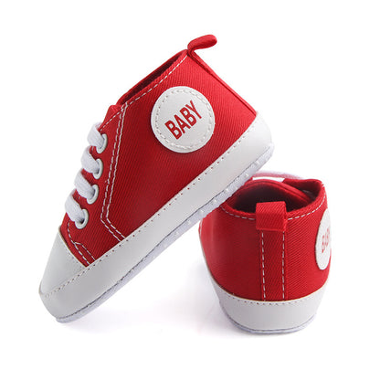 Canvas Classic Sport Sneakers Baby Boys Girls First Walkers Shoes Toddler Infant Soft Sole Anti-slip Baby Shoes