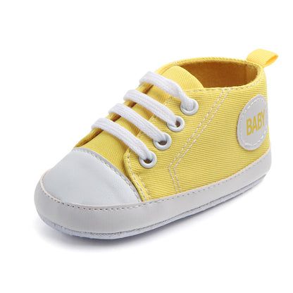 Canvas Classic Sport Sneakers Baby Boys Girls First Walkers Shoes Toddler Infant Soft Sole Anti-slip Baby Shoes