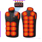 Intelligent self-heating vest with constant temperature USB charging