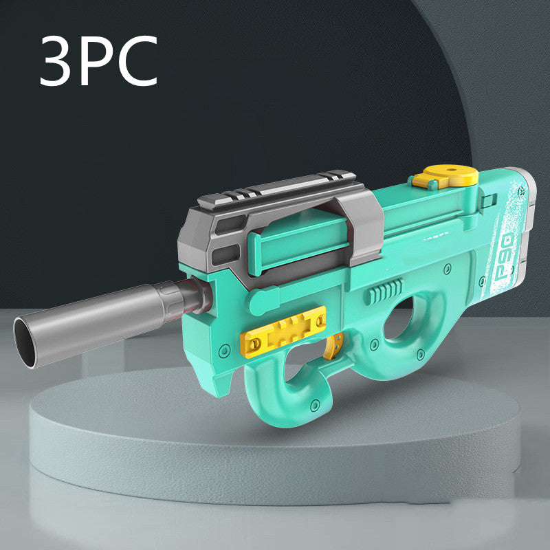 New P90 Electric Water Gun High-Tech Kids Toy Outdoor Beach Pool Large Capacity Summer Gel Blasting Water Gun for Adults
