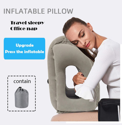 Inflatable Most Diverse &amp; Innovative for Travel Airplane Neck Chin Head Support Pillow