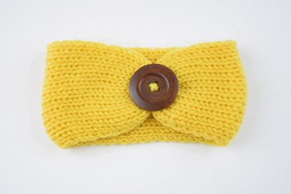 Baby wool headband handwoven hair accessory