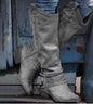 Martin boots medium women's boots knight boots