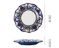 Underglaze ceramic tableware Bohemian household tableware