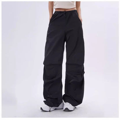 Design Sense Pleated Drawstring Casual Jogger Pants