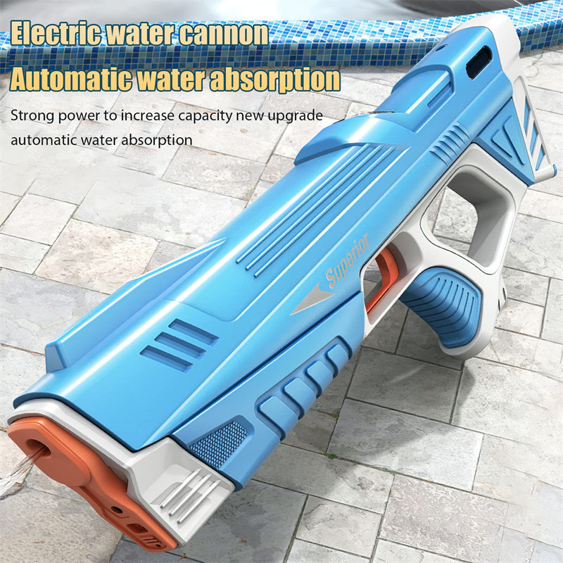 Summer Fully Automatic Electric Water Gun Toy Induction Water Absorbing High-Tech Burst Water Gun Beach Outdoor Water Fighting Toy