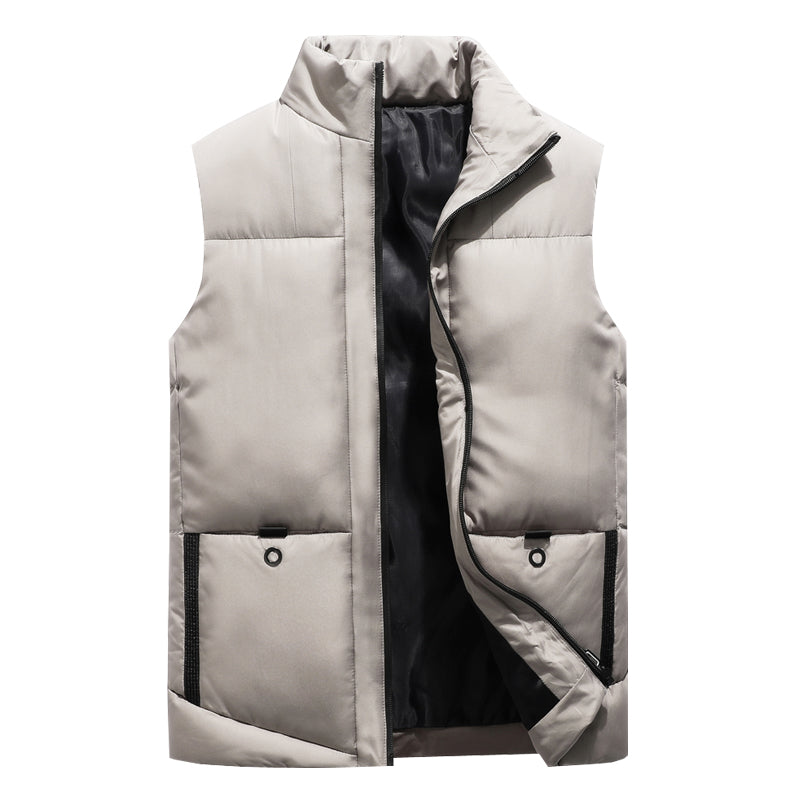 Autumn men's casual cotton vest warm