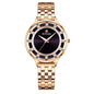 Fashion steel belt quartz diamond ladies watch waterproof