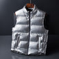 Shiny down cotton vest for men