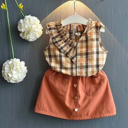Kinder Baby Mädchen Kleidung Sets Sommer TShirtsRock Kleidung