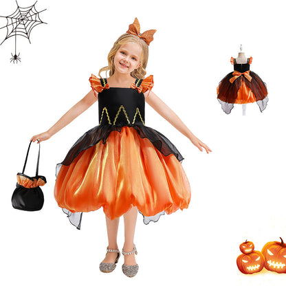 Halloween-Hexe-Performance-Kostüm Prinzessinn kleid