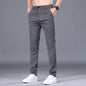 Straight cut Tencel trousers for men with a slim fit