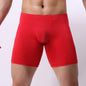 Men's extended ice silk boxer shorts