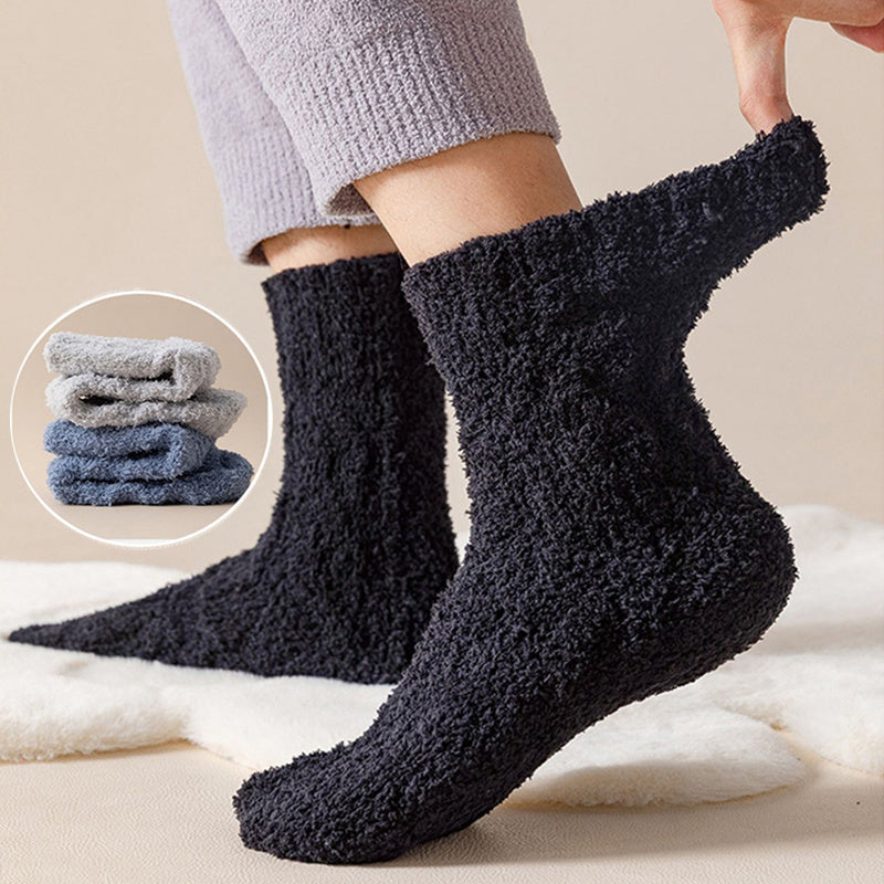 Winter Warme Fuzzy Coral Fleece Socken Frauen Männer Samt Verdickt Zuhause Schlafende Bodens ocken