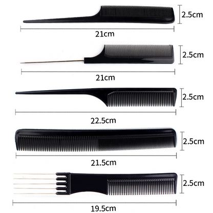 Ten-piece hair comb set