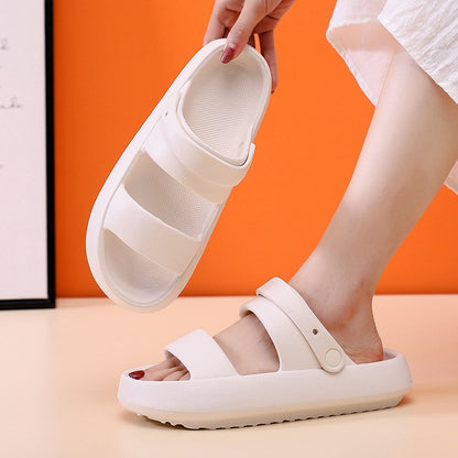 Adjustable shoes for men and women Sandals with 3 cm thick bottom Outdoor slippers