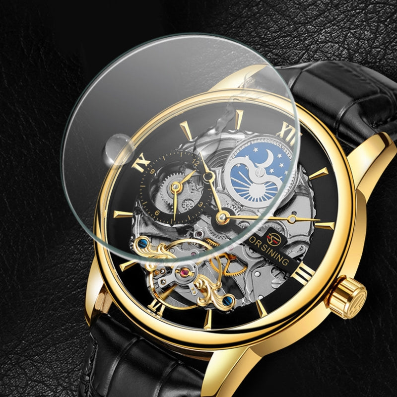 Lässige Hollow Moon automatische mechanische Uhr