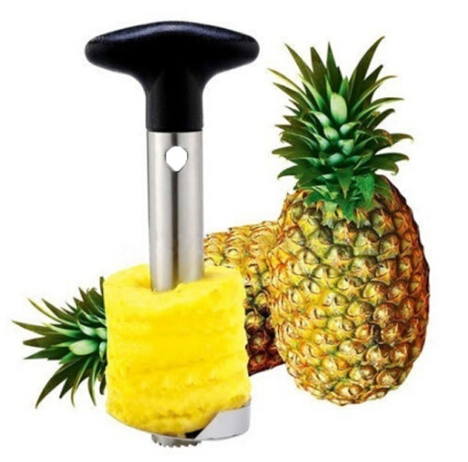 Edelstahl Einfach zu bedienen Ananas Schäler Zubehör Pineapple Obst Cutter Corer Slicer Küche Werkzeuge