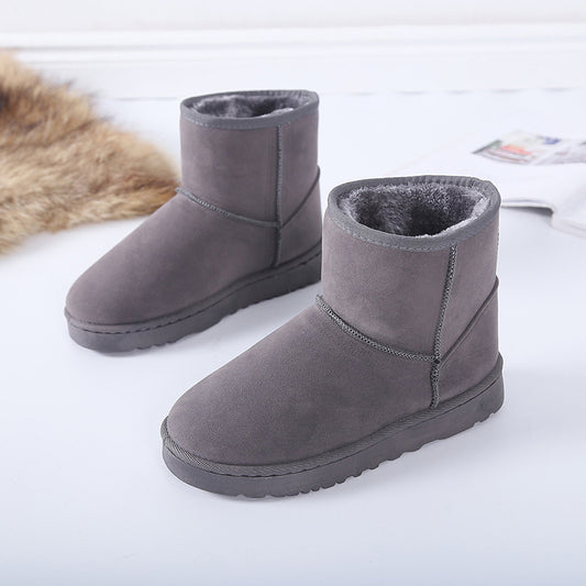 Snow boots winter faux fur women's shoes