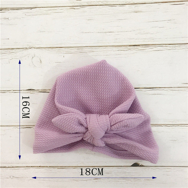 Knoten Schleife Baby Stirnbänder Kleinkind Kopftücher 6m-18m Baby Turban