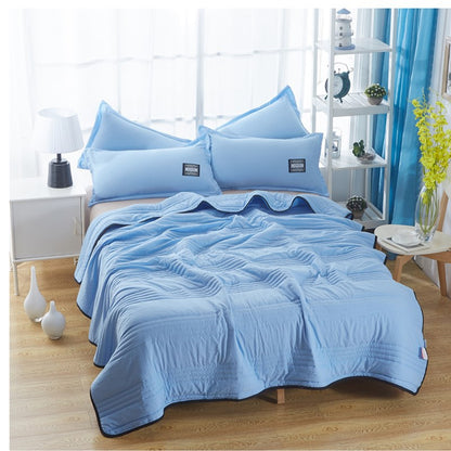 Cooling Blankets Pure Color Summer Blanket Solid Color Summer Cooling Blanket Compressible Air Conditioning Blanket Quilt