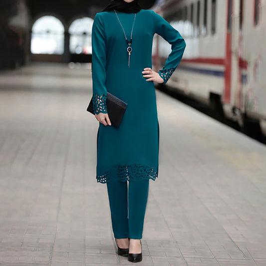 Muslim women suit abaya suit