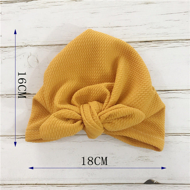 Knoten Schleife Baby Stirnbänder Kleinkind Kopftücher 6m-18m Baby Turban