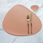 Placemat Heat Insulation PU Leather Coaster Bowl Kitchen Non-Slip