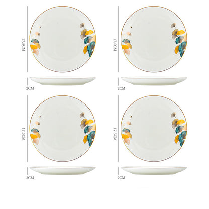 Dinner plate ceramic steak plate woven porcelain