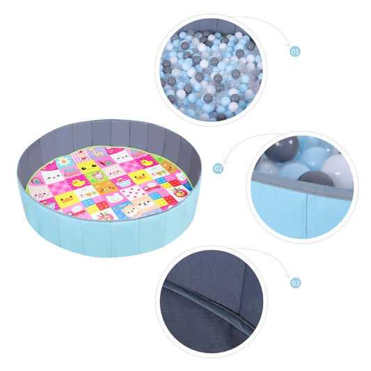 Large foldable indoor ball pool for children